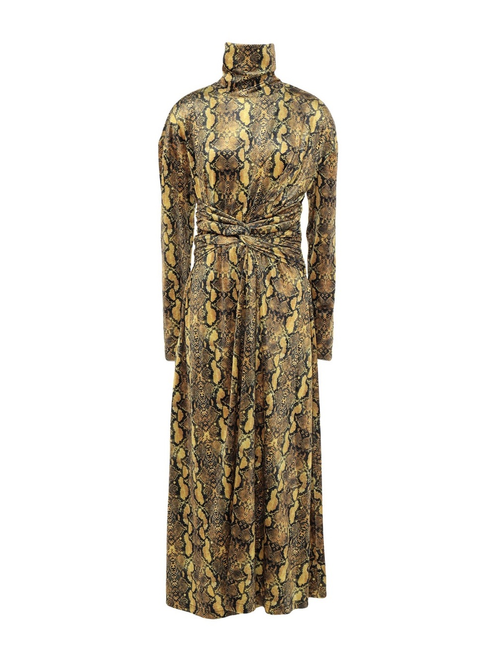 Snake Print Long Sleeve Turtleneck Dress (PLEASE SEE PHOTOS FOR ACTUAL COLOR)